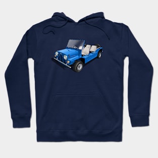 Austin Mini Moke in blue Hoodie